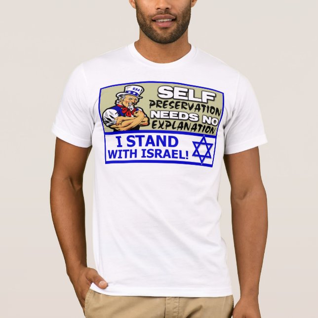 T-shirt Eu estou com Israel! (Frente)