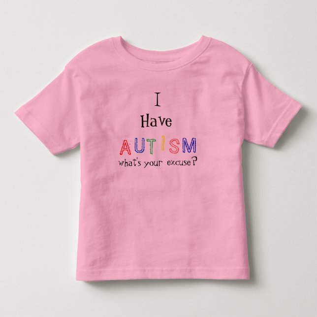 T-shirt Eu estou com o autismo (Frente)