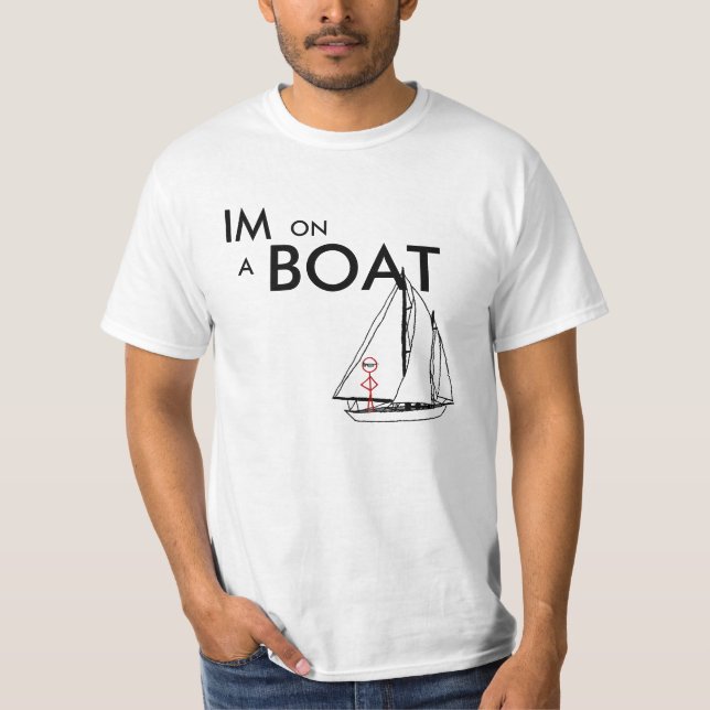 T-shirt Eu estou em um barco 2 (Frente)