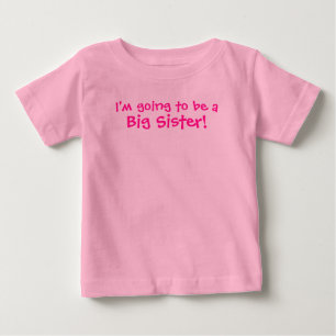 T-shirt Eu estou indo ser uma irmã mais velha