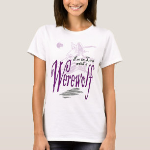 T-shirt Eu estou no amor com um homem-lobo
