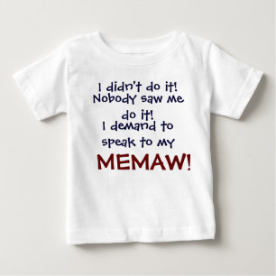 T-shirt Eu exijo falar com o meu MEMA! T-Shi da criança
