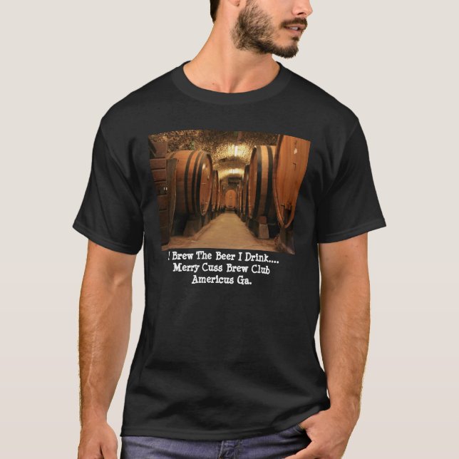 T-SHIRT EU FABRICO CERVEJA A CERVEJA QUE EU BEBO (Frente)
