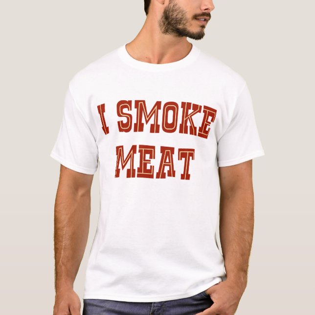 T-shirt Eu fumo a carne (Frente)