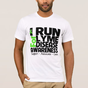 T-shirt Eu funciono para a consciência da doença de Lyme