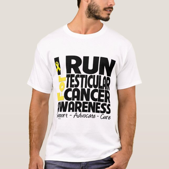 T-shirt Eu funciono para a consciência do cancer (Frente)