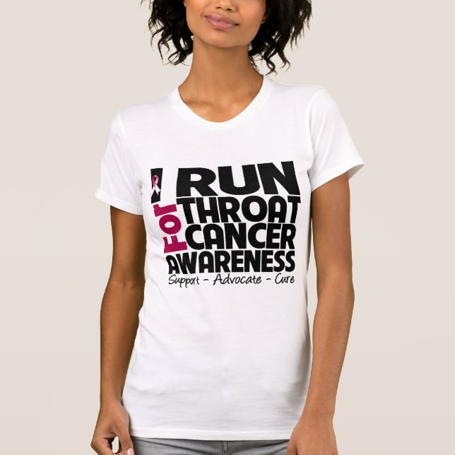 T-shirt Eu funciono para a consciência do cancer de (Frente)