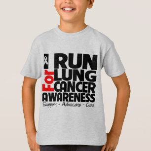 T-shirt Eu funciono para a consciência do câncer pulmona