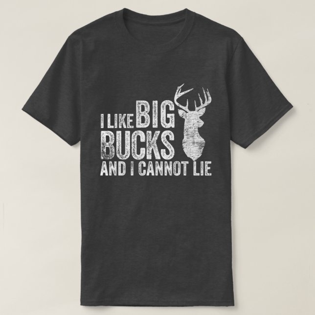 T-shirt Eu gosto das quantias chorudas que caçam o T (Frente do Design)