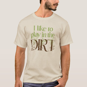T-shirt Eu gosto de jogar na jardinagem engraçada
