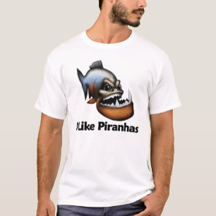T-shirt Eu gosto de Piranhas