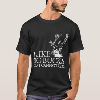 T-shirt Eu gosto de quantias chorudas e eu não posso