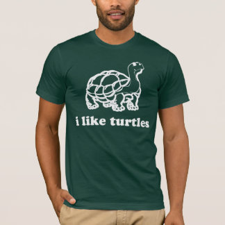 T-shirt Eu gosto de tartarugas