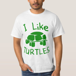 T-shirt eu gosto de tartarugas