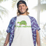 T-shirt Eu Gosto De Tartarugas<br><div class="desc">Um presente de amante de tartaruga engraçado que lê "Eu gosto de tartarugas sob uma tartaruga verde bonita". Um legal dono de tartaruga presente.</div>