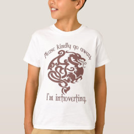 T-shirt Eu introverting.