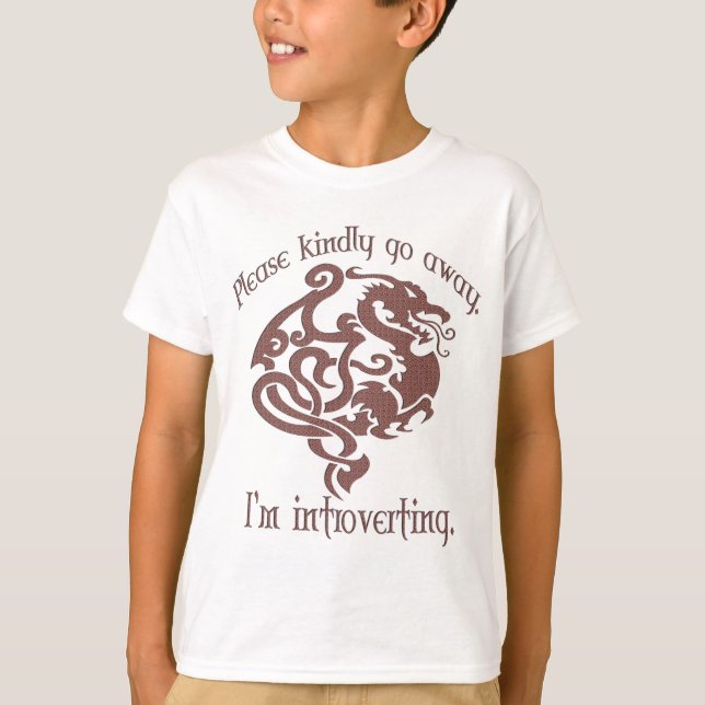 T-shirt Eu introverting. (Frente)