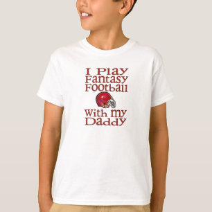 T-shirt Eu jogo o futebol da fantasia com pai