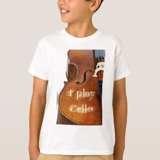 T-shirt Eu jogo o violoncelo