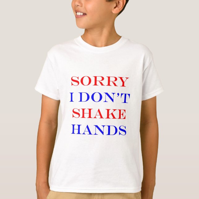 T-shirt Eu não agito as mãos (Frente)