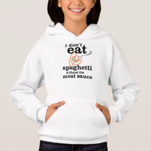 T-shirt Eu não como espaguete sem molho de carne