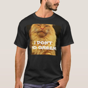 T-shirt Eu não faço um Gato Verde - Laranja