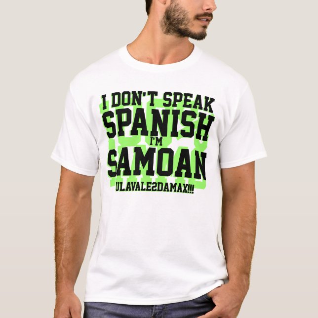 T-shirt Eu não falo o espanhol (Frente)