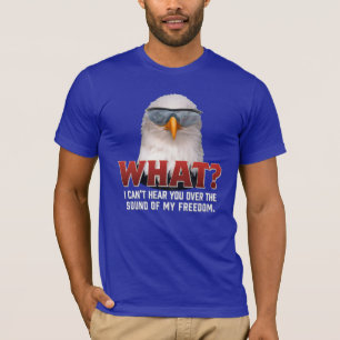 T-shirt Eu não posso ouvi-lo sobre o som de minha