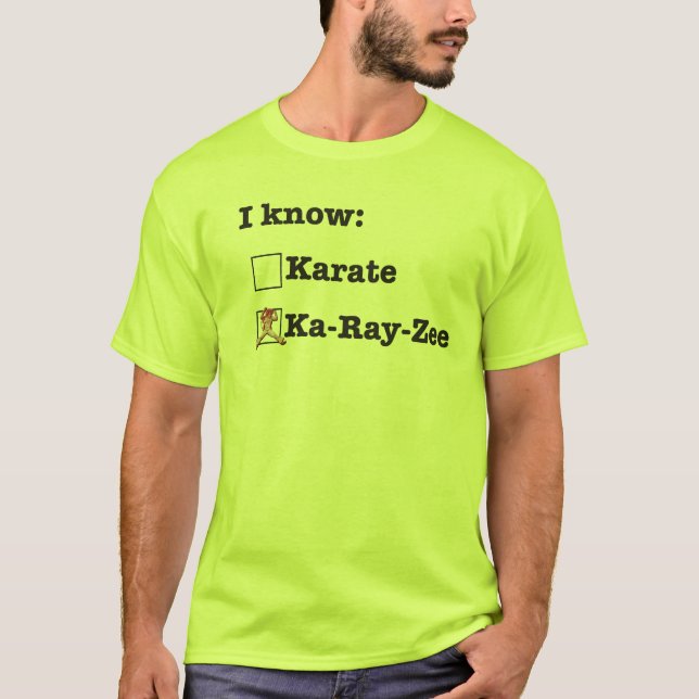 T-shirt Eu não sei o karaté (Frente)