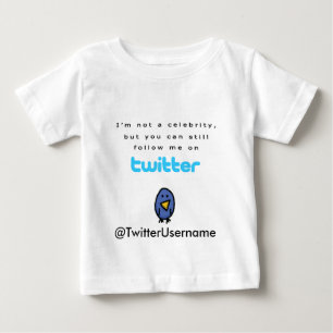 T-shirt Eu não sou uma celebridade… sigo-me no Twitter