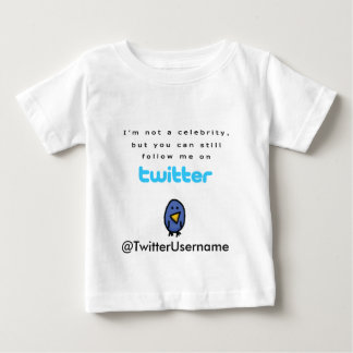 T-shirt Eu não sou uma celebridade… sigo-me no Twitter