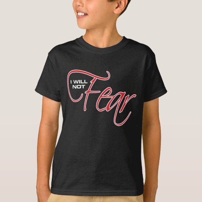 T-shirt Eu não temerei - Osteen (Frente)