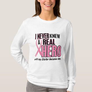 T-shirt Eu nunca conheci uma IRMÃ real do herói (o cancro