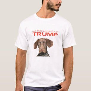 T-shirt Eu nunca corcunda em Donald Trump!