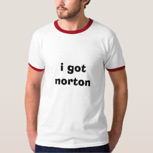 T-shirt eu obtive o norton
