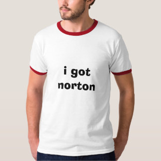 T-shirt eu obtive o norton