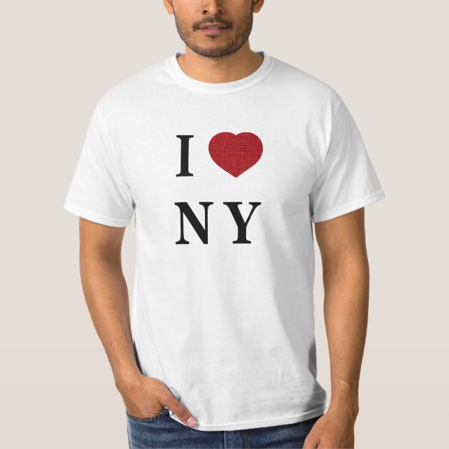 T-shirt Eu Oculto Meus Sentimentos Por NY (Frente)
