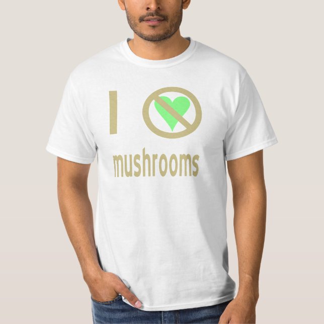 T-shirt Eu Odeio Cogumelos Sem Amor (Frente)