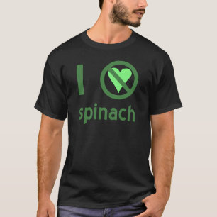 T-shirt Eu Odeio Espinafre Sem Amor