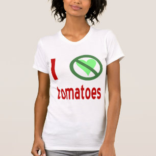 T-shirt Eu Odeio Tomates Sem Amor