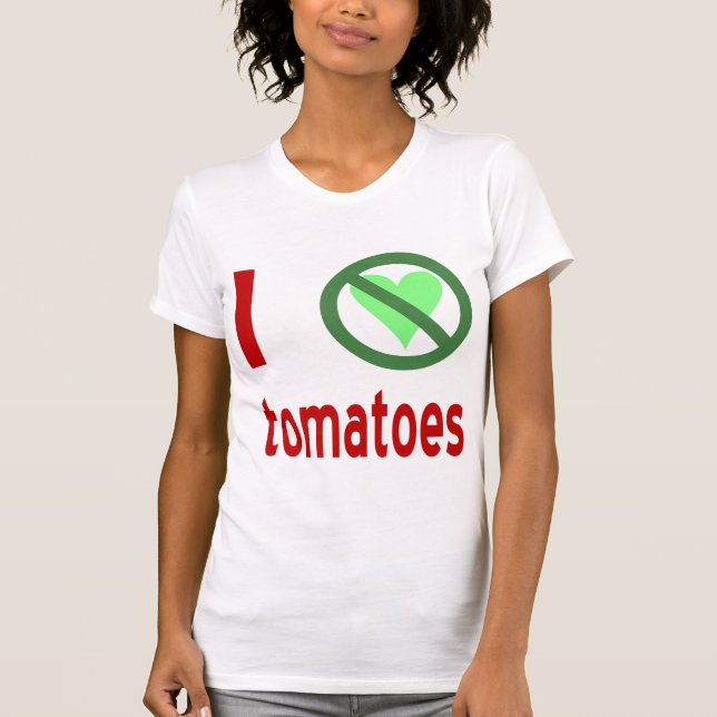 T-shirt Eu Odeio Tomates Sem Amor (Frente)