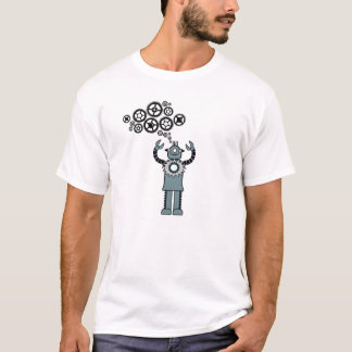 T-shirt Eu penso no robô - o robô de Steampunk fala!