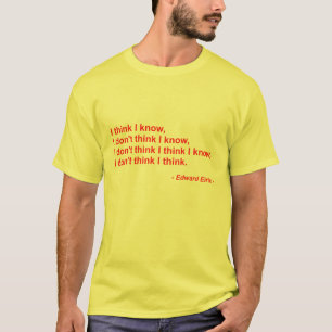 T-shirt Eu penso - o vermelho