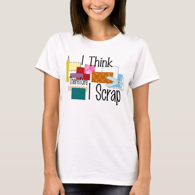 T-shirt Eu penso que conseqüentemente eu me desfaço do (Frente)