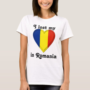 T-shirt Eu perdi meu coração em Romania