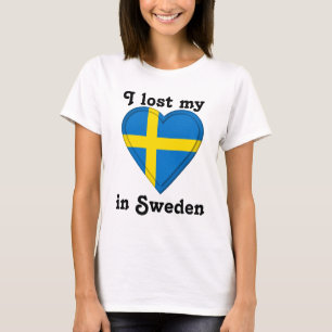 T-shirt Eu perdi meu coração na suecia