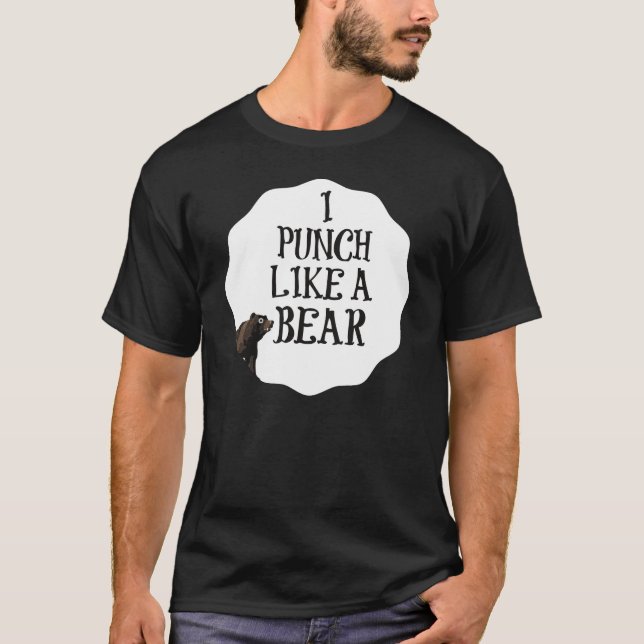 T-SHIRT EU PERFURO COMO UM URSO (Frente)
