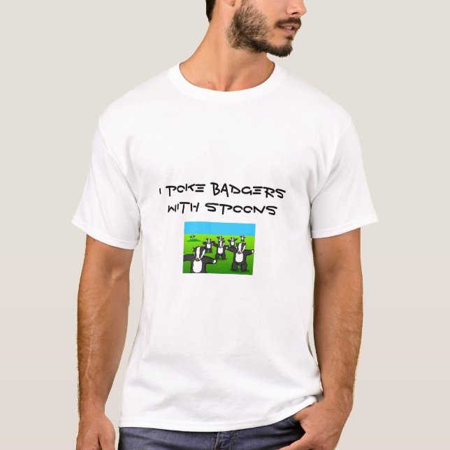 T-SHIRT EU PICO TEXUGOS COM COLHERES (Frente)