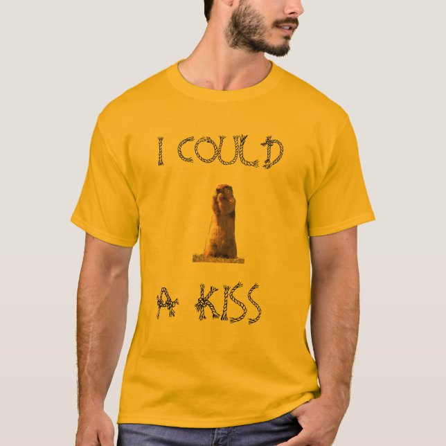 T-SHIRT EU PODERIA "GOPHER" UM BEIJO (Frente)