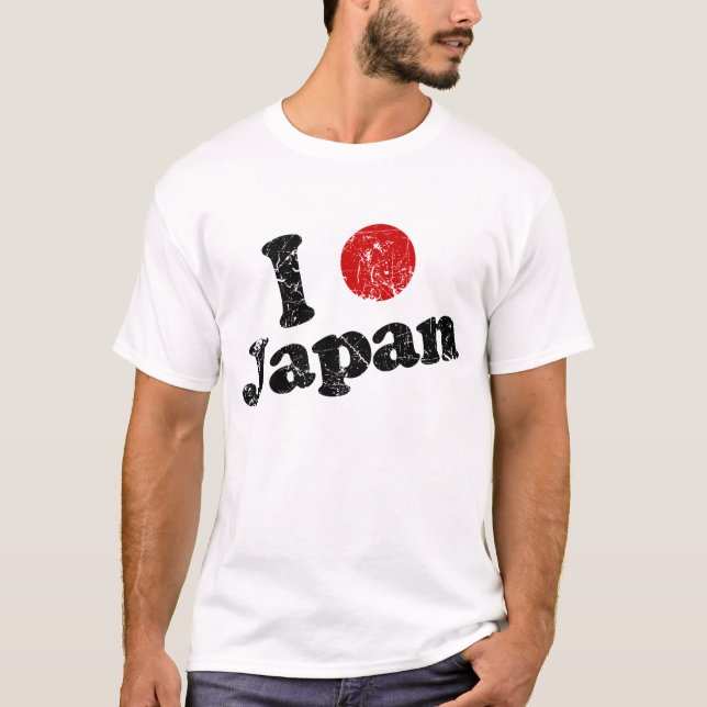 T-shirt eu pontilho (coração) japão (Frente)